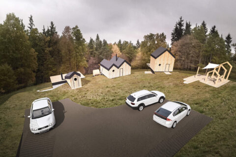 Tiny budky Český Krumlov