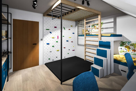 Interiér bytu Rudolfovská ČB